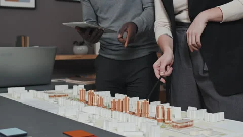 Revising City Layout Video stock 203883197