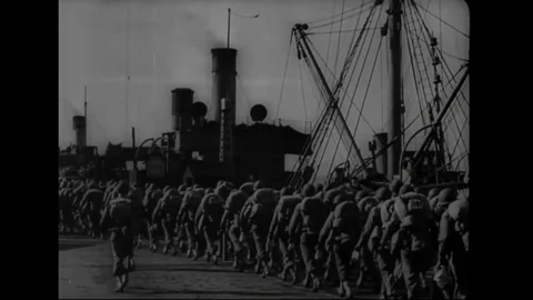 Revisiting D-Day in 1963. Stock Footage 123366399