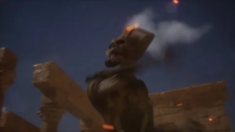 Revived Mummies in a Cosmic Dance Stock Footage 293430435