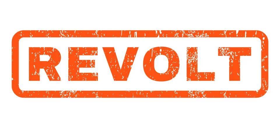 Revolt Rubber Stamp Stock Illustration
