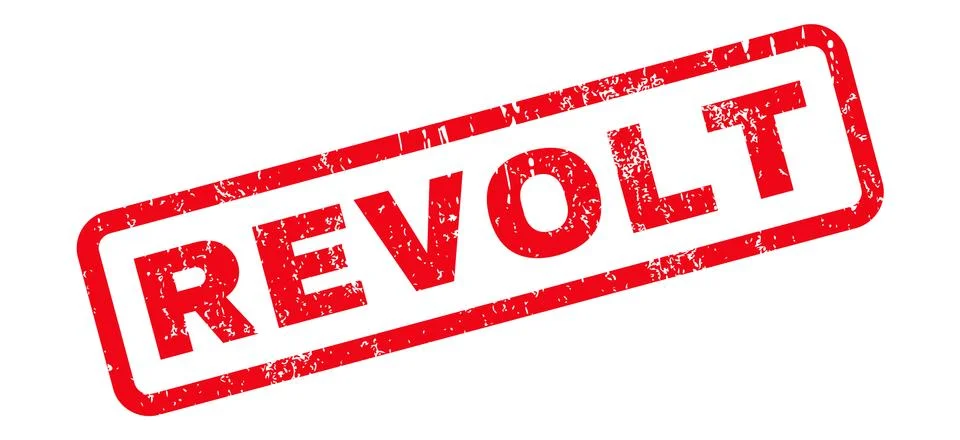 Revolt Rubber Stamp Stock Illustration