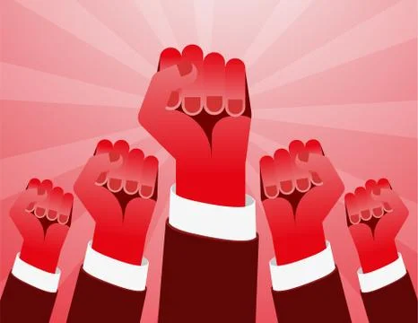 Revolution Hand Stock Illustration