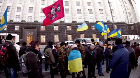 Revolution on the Maidan 스톡 동영상 33073613
