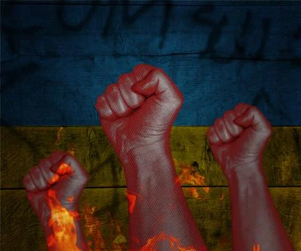 Revolution in ukraine Stock Illustration