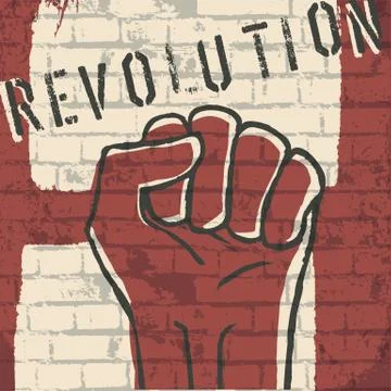 Revolution! vector illustration, eps10 库存插图
