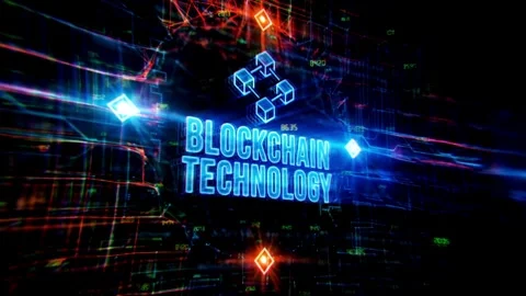 Revolutionary Blockchain Technology for Secure Digital Future Stock Footage 305918205