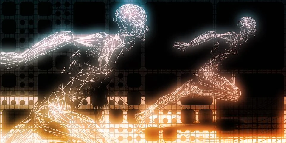 Revolutionary Intelligence Platforms Reshaping Technological Competition La.. Illustrazione stock