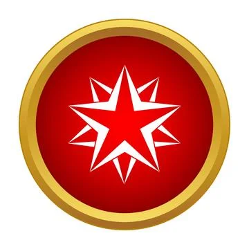 Revolutionary red star vector emblem symbol 库存插图