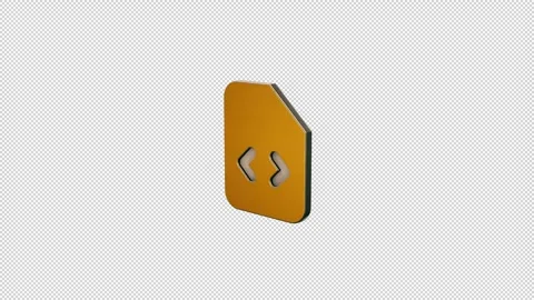 Revolutionize Your Web Development with Animated 3D Code Symbols Stock Footage 265885470