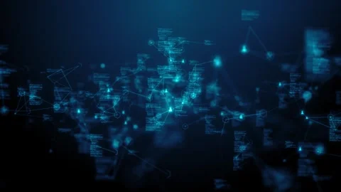 Revolutionizing Technology Computer Code for Cloud Computing IoT and Network Stock Footage 245321084