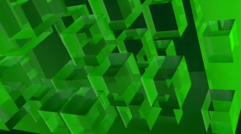 Revolved glass blocks Stock Footage 296743