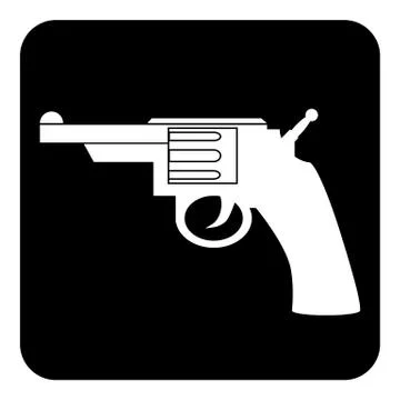 Revolver button Stock Illustration