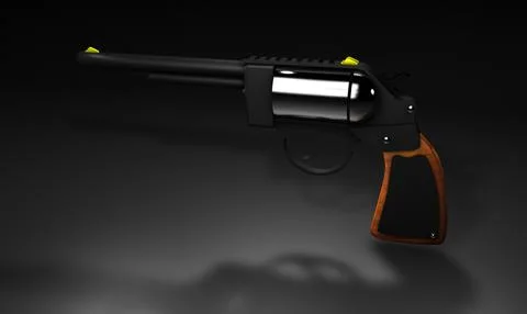 Revolver C4D file and Obj: With/without lightroom 3D Model