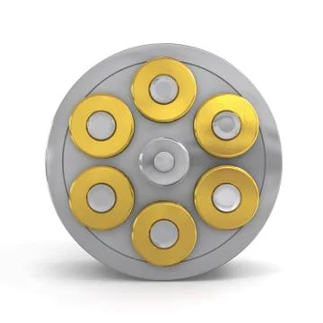 Revolver Cylinder Stock Illustration