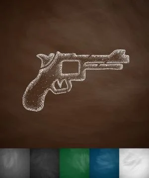 Revolver icon Stock Illustration