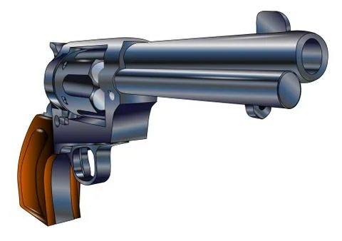 Revolver Stock Illustration