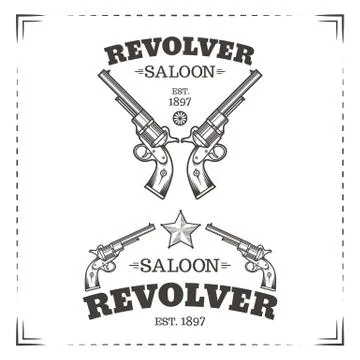 Revolvers Illustrazione stock