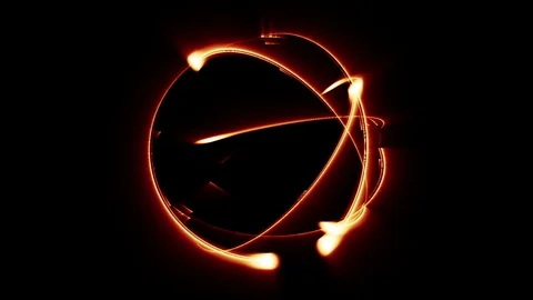 Revolving atom Stock Footage 100085543