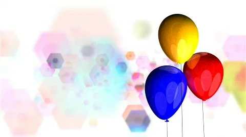 Revolving Balloons Loop Stock Footage