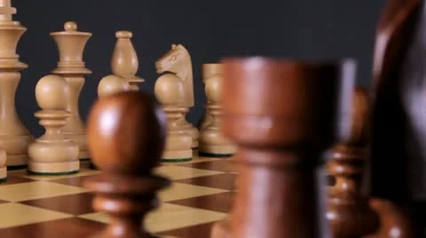 Revolving chess board Stock Footage 20500168