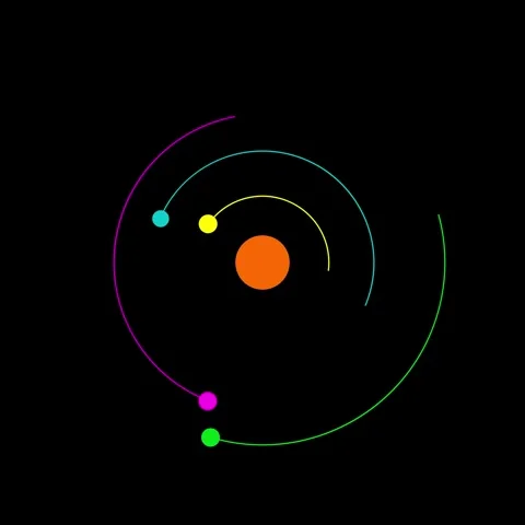 Revolving Circle Animation Video stock 272818158