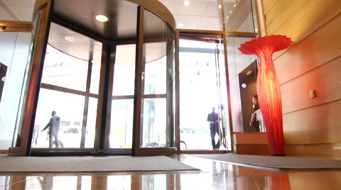 Revolving Doors Stock Footage 40734482