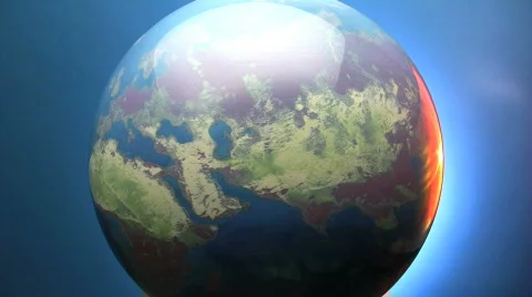 Revolving earth 動画素材 661737