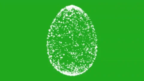 Revolving Egg in 3D on green screen Stock Footage 340264792