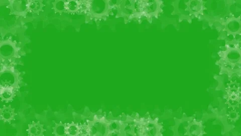 Revolving Gears Border Frame Motion Graphic Stock Footage 319907455