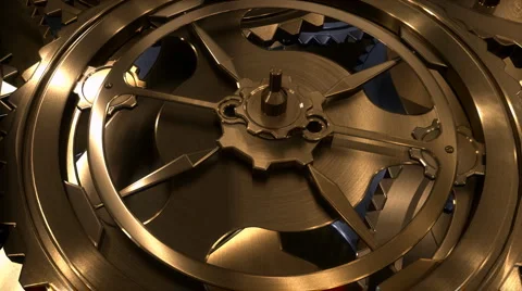 Revolving gears Stock Footage