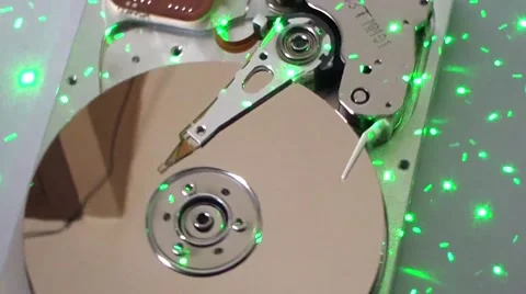 Revolving hard drive light effect Stock Footage 47416271