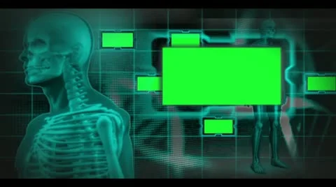 Revolving human skeleton with copy space... | Stock Video | Pond5