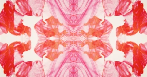 Revolving Red-Ink Beautiful Ruby-Red Pattern 動画素材 123987065