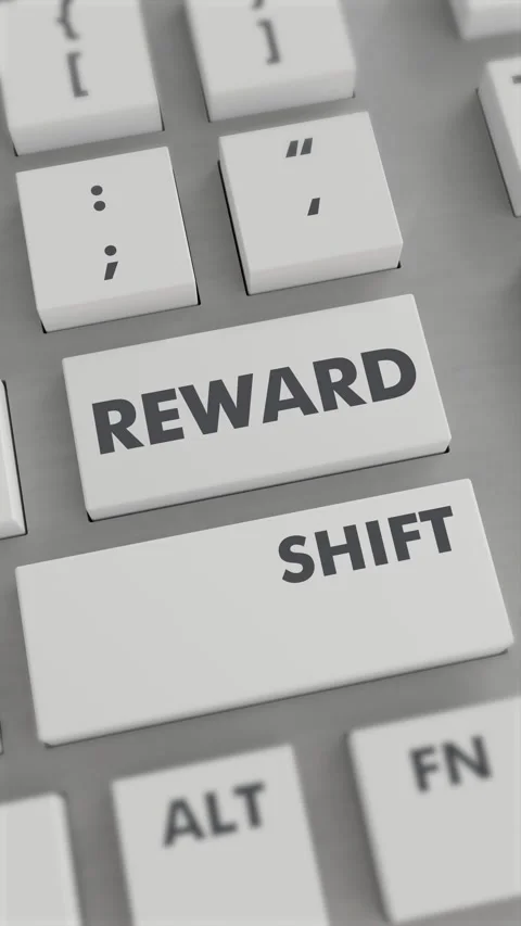 REWARD BUTTON PRESSING ON KEYBOARD Vertical Video Stock Footage 302441242