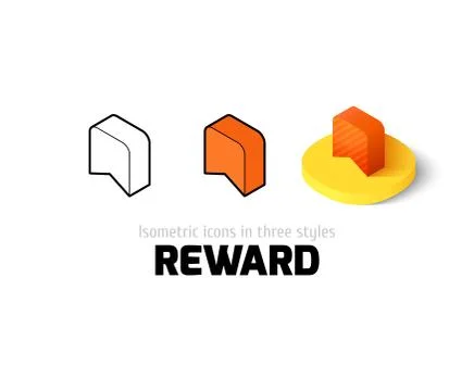 Reward icon in different style Stock Illustration