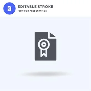 Reward icon vector, filled flat sign, solid pictogram isolated on white, logo Illustrazione stock