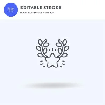 Reward icon vector, filled flat sign, solid pictogram isolated on white, logo Illustrazione stock