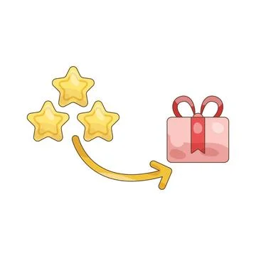 Reward points Stock Illustration