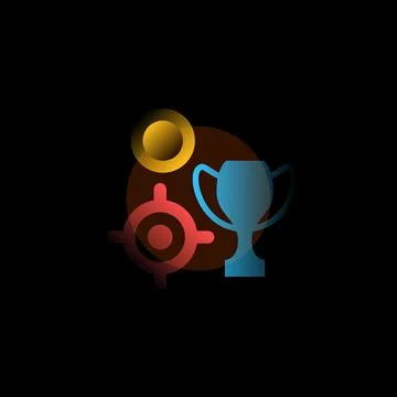 Reward. Vector icon in gradient style. Editable illustration Illustrazione stock