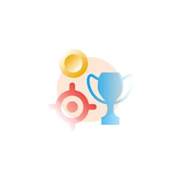 Reward. Vector icon in gradient style. Editable illustration Stock Illustration