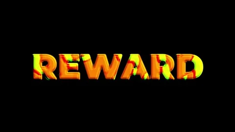 Reward:  A Vibrant Text Design Video stock 312113036