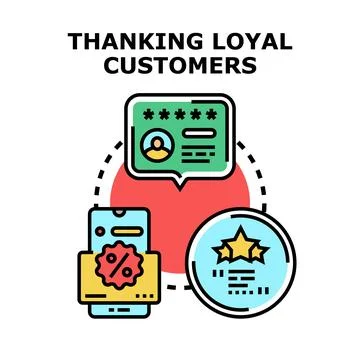 Rewarding customer loyalty program concept vector illustration Stock Illustration