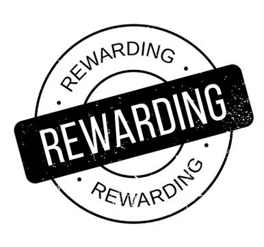 Rewarding rubber stamp Stock Illustration