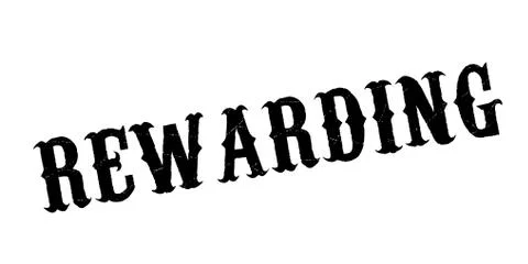 Rewarding rubber stamp Stock Illustration
