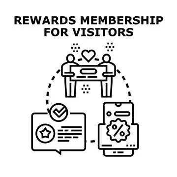 Rewards program membership for valuable customers concept 스톡 일러스트