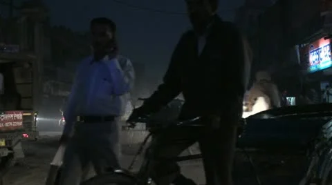 Rewari at night Stock Footage 11239652