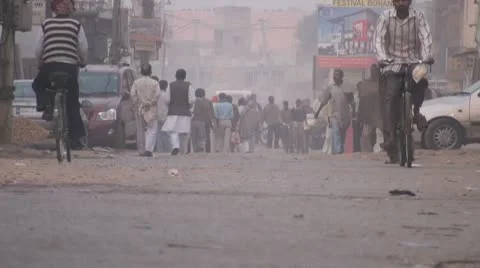 Rewari-street Stock Footage 10680142