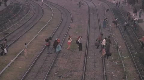 Rewari Train Station Stock Footage 11240580