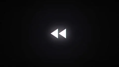 Rewind button digital glitch effect Stock Footage 335871297