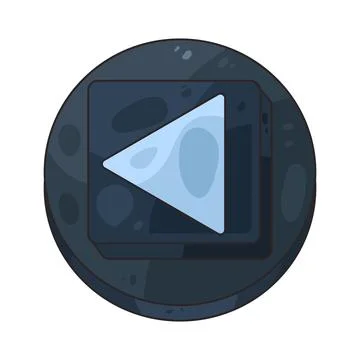Rewind Button illustration Illustrazione stock
